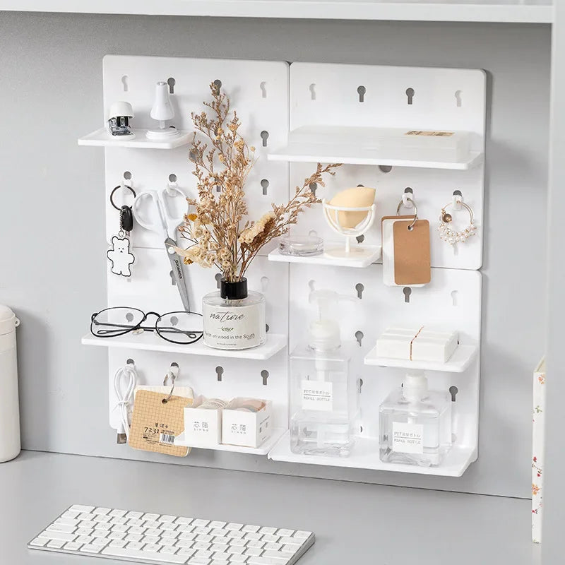 Punch-free Hole Board Wall Shelf Organizer