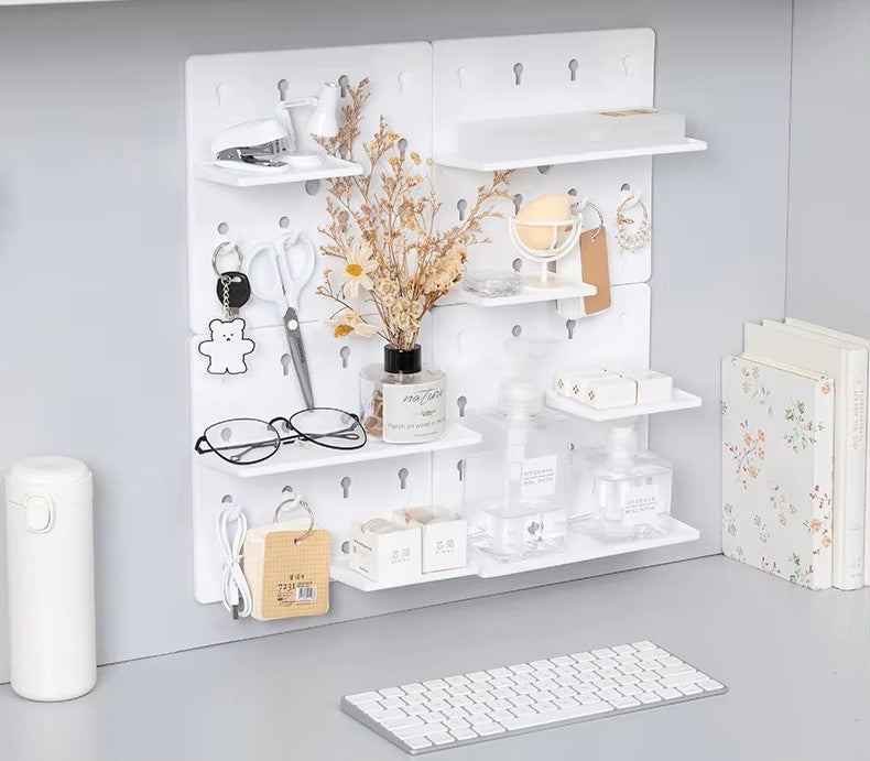 Punch-free Hole Board Wall Shelf Organizer