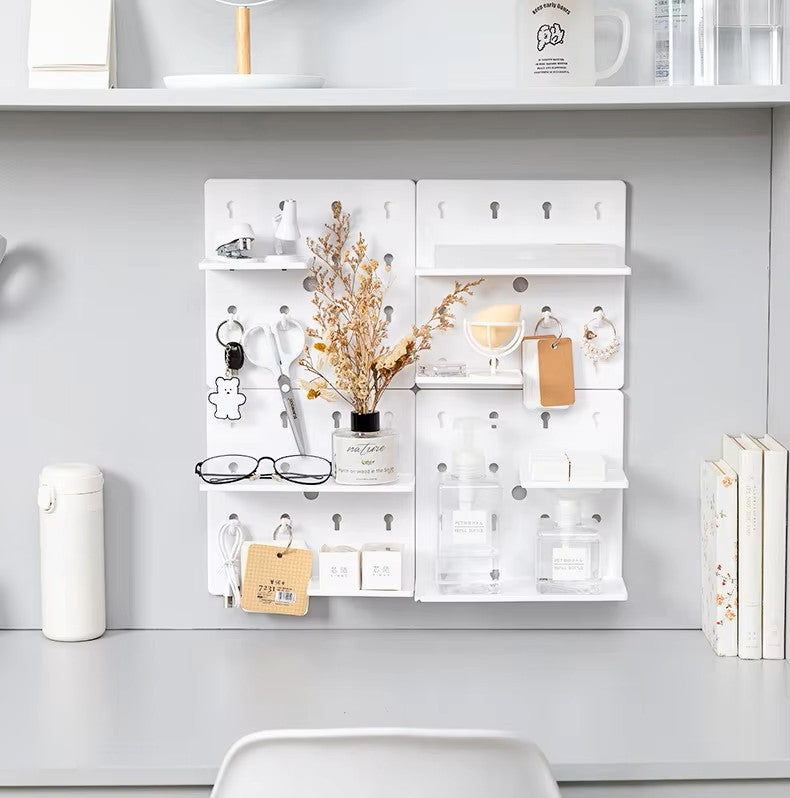 Punch-free Hole Board Wall Shelf Organizer