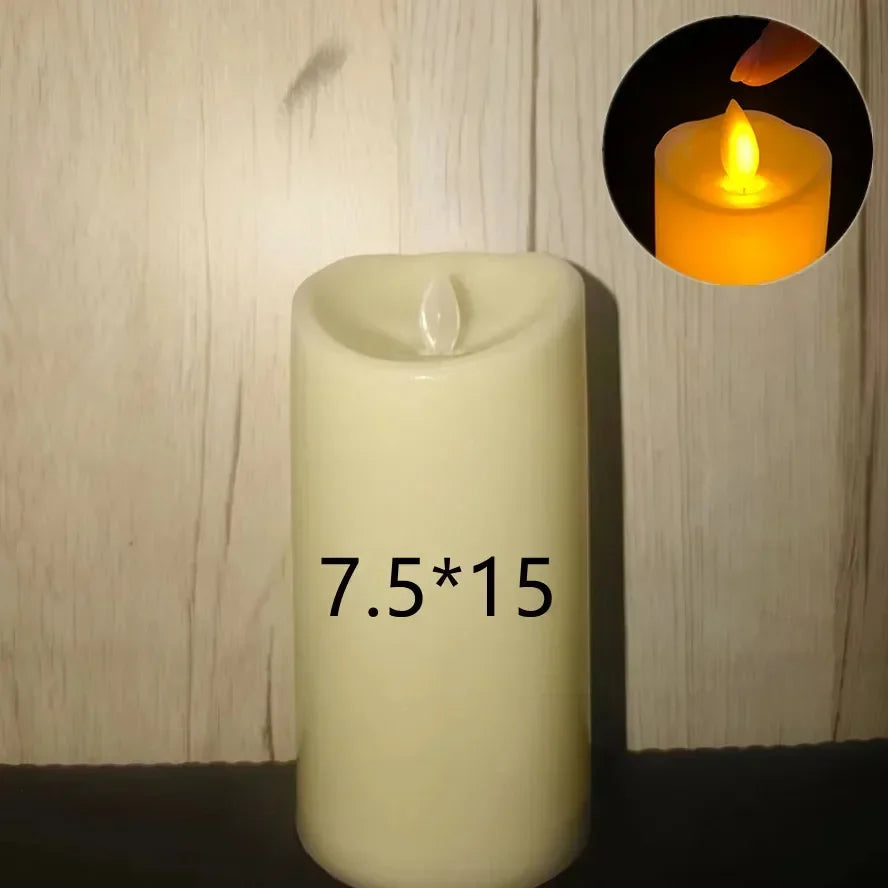 Portable Battery Powered LED Flameless Candle Light