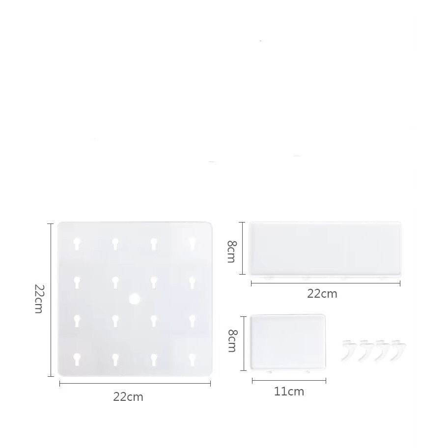 Punch-free Hole Board Wall Shelf Organizer