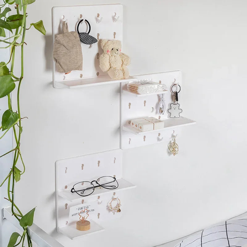 Punch-free Hole Board Wall Shelf Organizer