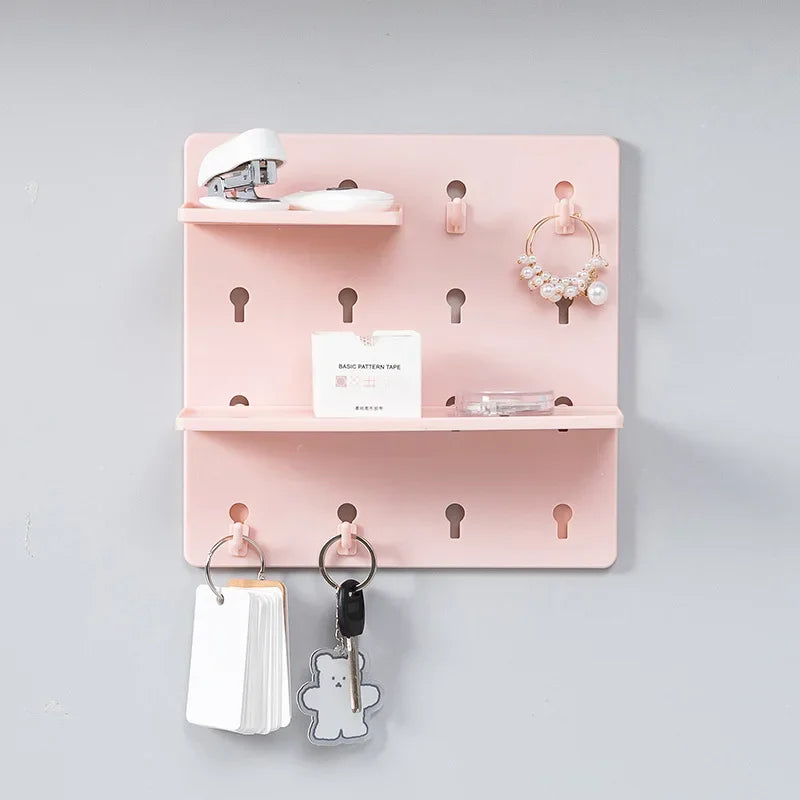 Punch-free Hole Board Wall Shelf Organizer