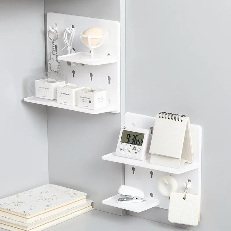 Punch-free Hole Board Wall Shelf Organizer