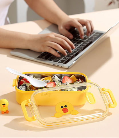 Kids Lunch Box 1000mL – SARI Food Container (Brown / Cony / Sally) | Leak-Proof, Durable, Portable, Lightweight & Travel-Friendly