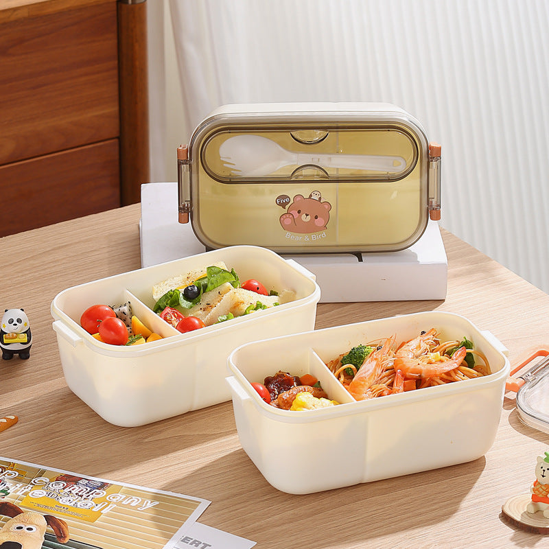 SARI Plastic Cartoon Lunch Box For Kids - 1200ml