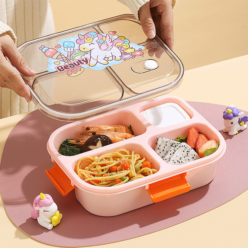 SARI | Kids Lunch Box with Air Vent | Bear Design Leak-Proof | 1100mL