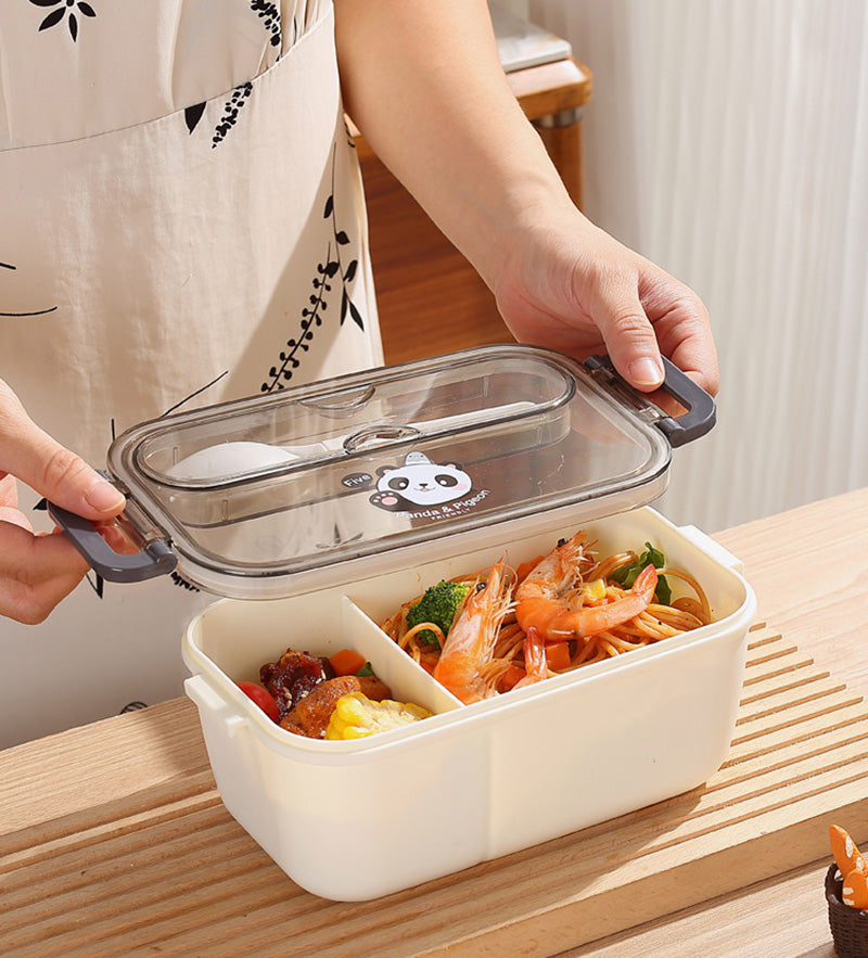 SARI Plastic Cartoon Lunch Box For Kids - 1200ml