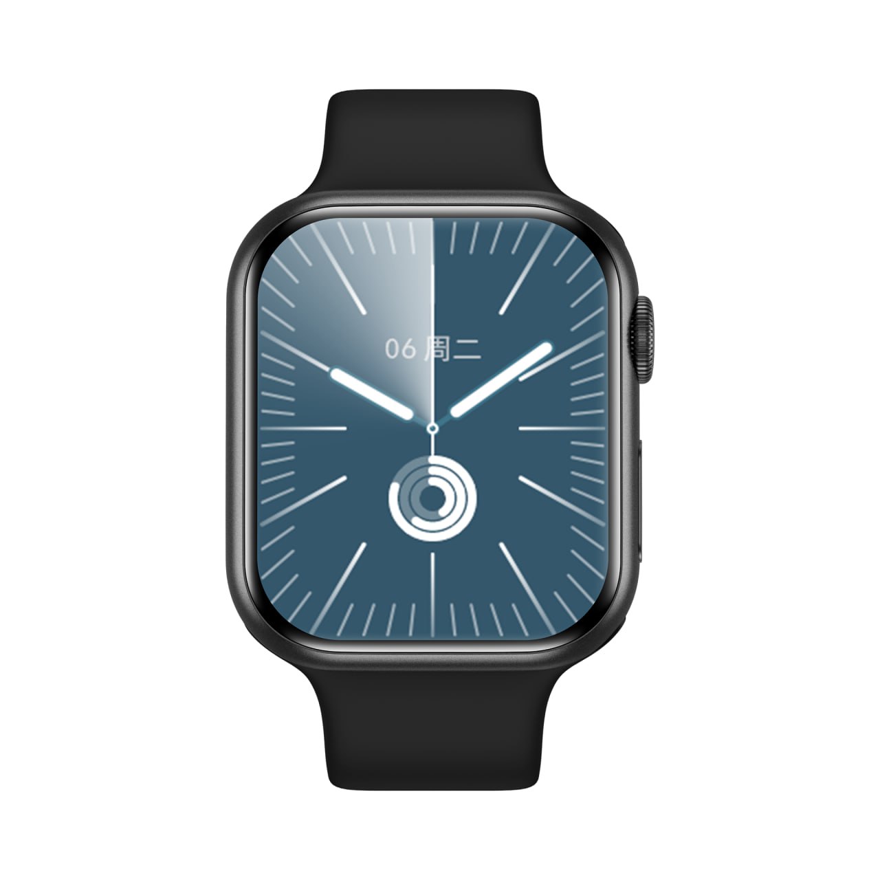 AMERICO AMFit+ Chrona Core Smart Watch Health & Fitness Tracker with Wireless Charging | Black