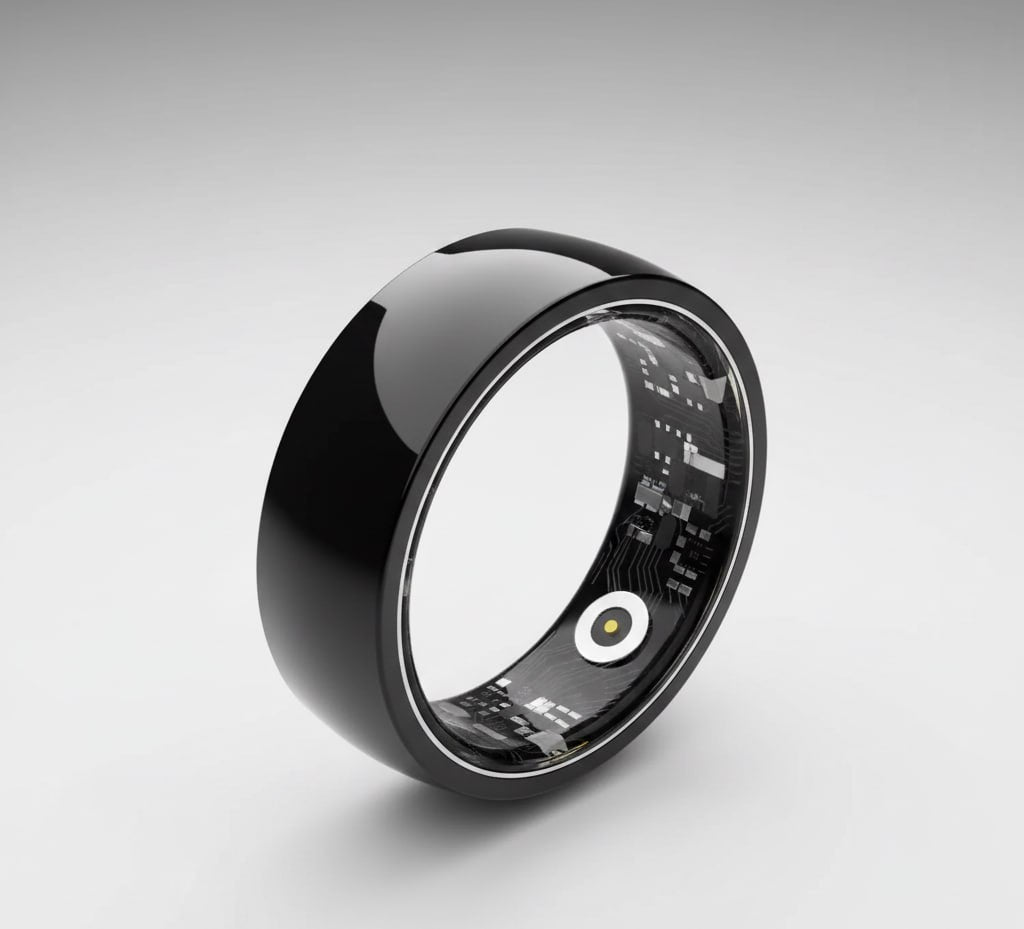 AMERICO AMFit+ | Vertex Core Smart Ring Waterproof Health & Fitness Tracker | Strava & Apple Health Sync | iOS & Android Compatible
