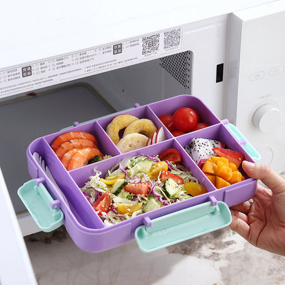 SARI | Five Grid Lunch Box for Kids | Cartoon Design Rectangular | 1200mL