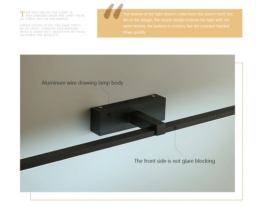 Modern LED Three Colors Wall Light