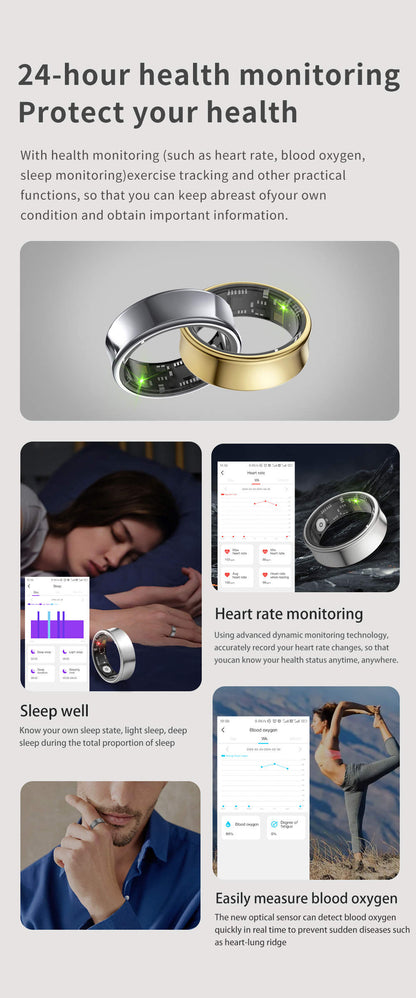 AMERICO Smart Ring SR2 Pro – Health & Fitness Tracker