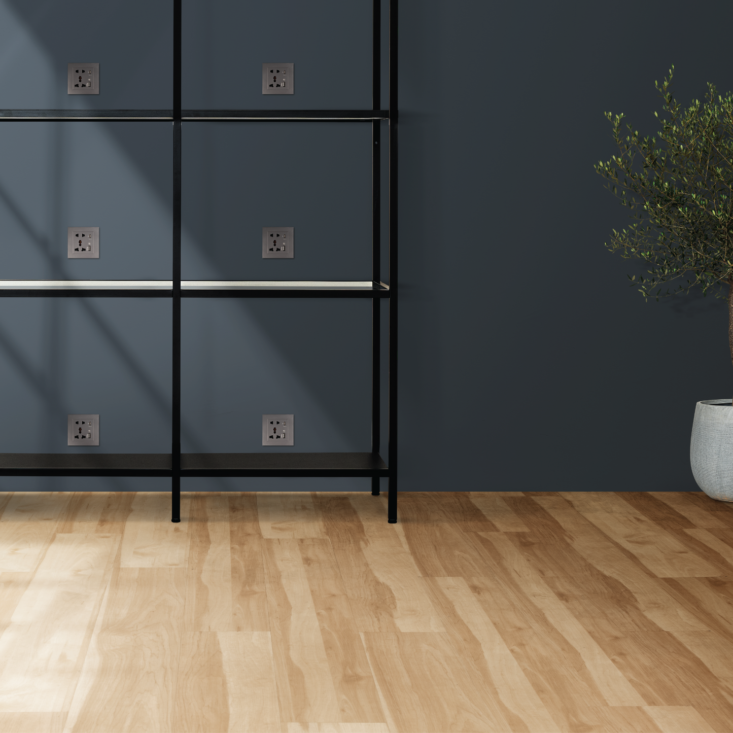 Americo Universal Wall Socket with USB and Type C port