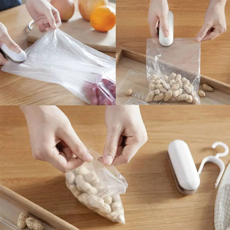 Portable Mini Handy Snack Bag Sealer Clip