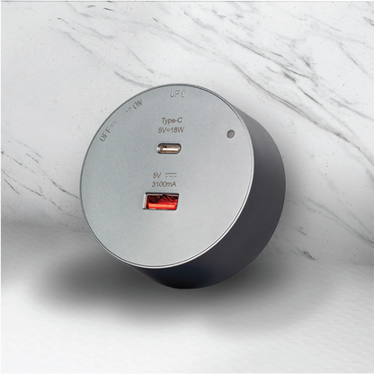 Americo Portable Dual USB Socket - Matte