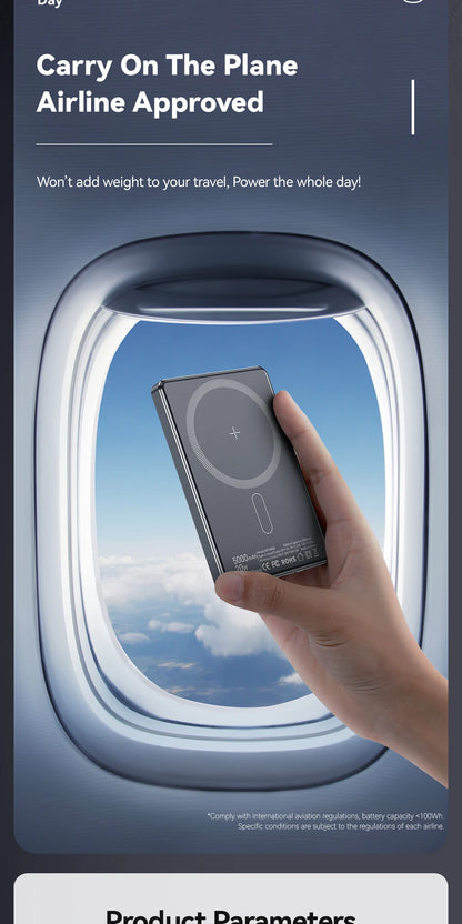 Thin Wireless Power Bank Magnetic 20W 5000mAh