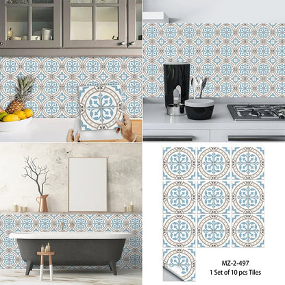 European Style Tile Stickers Waterproof & Oil-Proof Wall Sticker