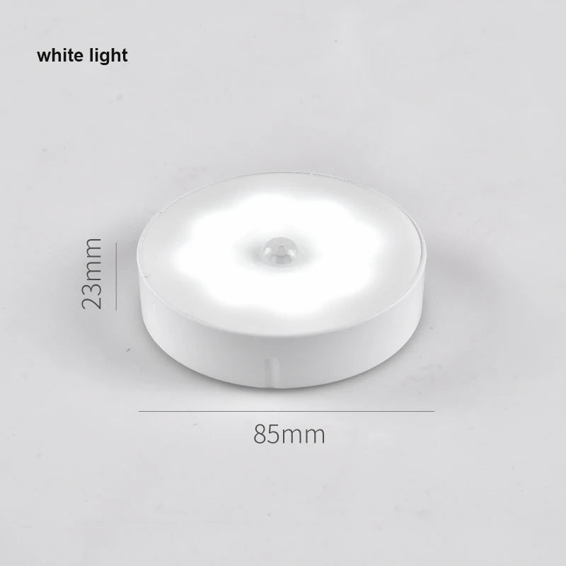 USB Rechargeable PIR Motion Sensor LED Night Light