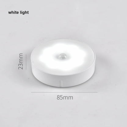 USB Rechargeable PIR Motion Sensor LED Night Light