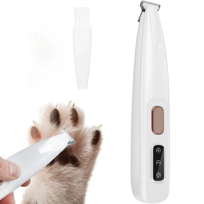 Pet Hair Trimmer with LED Display 18mm Widen Blade