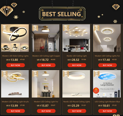LED Strip Aisle Modern Minimalist Ceiling Lights