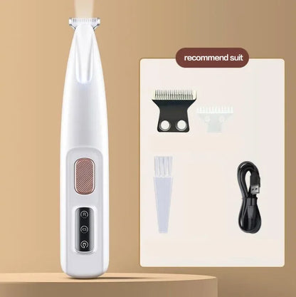 Pet Hair Trimmer with LED Display 18mm Widen Blade