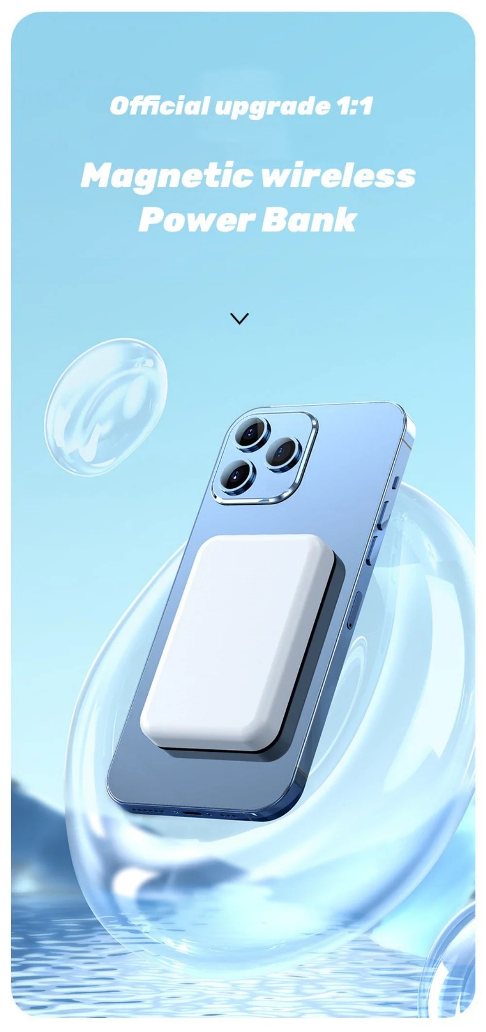 10000mAh Magnetic Wireless Power Bank