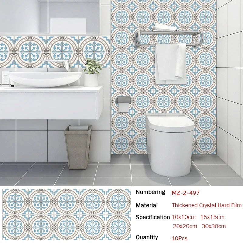 European Style Tile Stickers Waterproof & Oil-Proof Wall Sticker