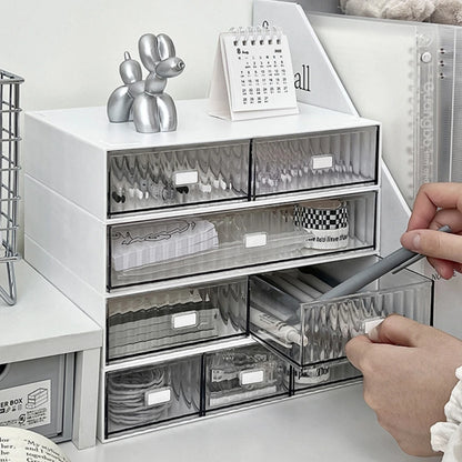 Acrylic Pen Stationery Storage Box Drawer
