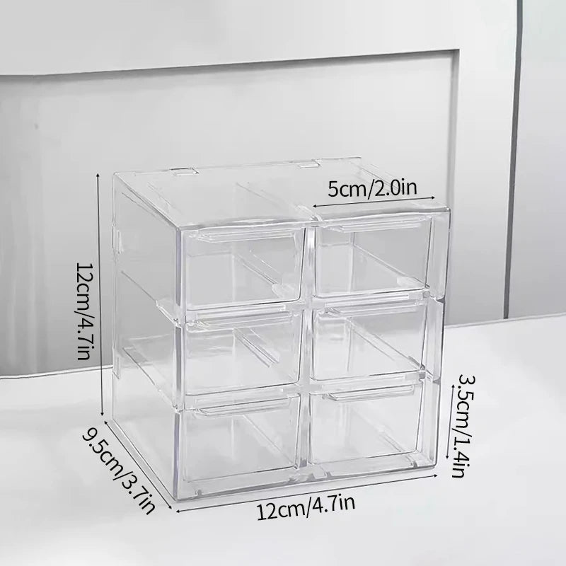 Cosmetic Jewelry Multi Layer Transparent  Storage Box