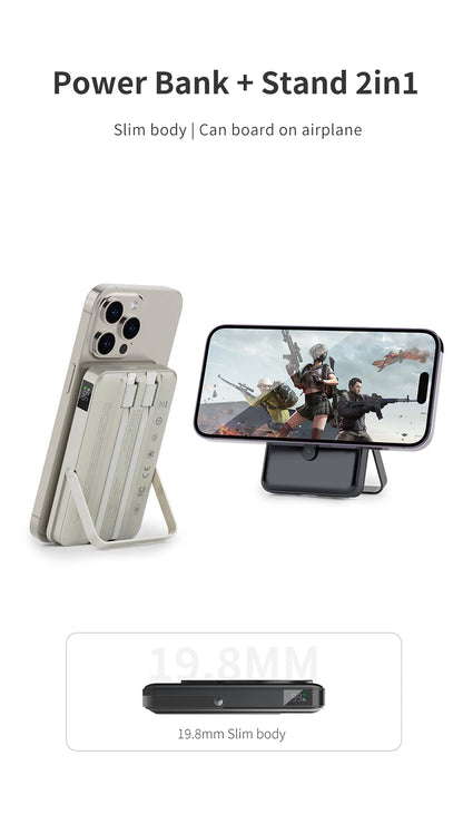 Wireless Portable Charger 10000mAh Magnetic Power Bank