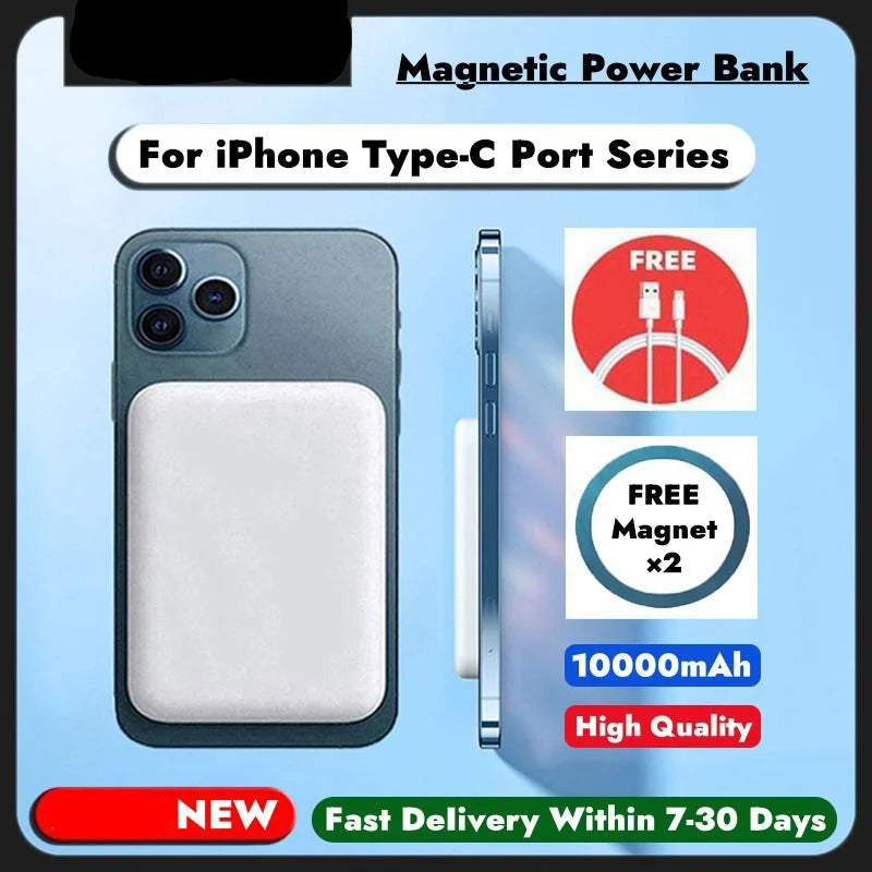 10000mAh Magnetic Wireless Power Bank