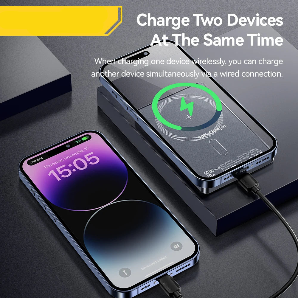 Thin Wireless Power Bank Magnetic 20W 5000mAh