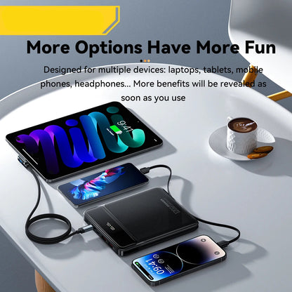 120W 20000mAh Power Bank with Two Built-in Cables