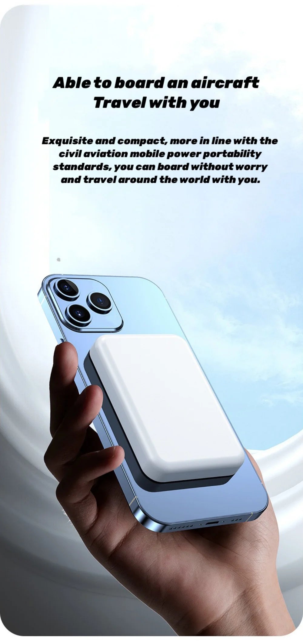 10000mAh Magnetic Wireless Power Bank