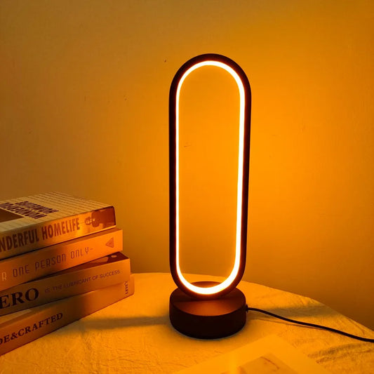 Three-color Dimming Bedside LED Ring Lamp