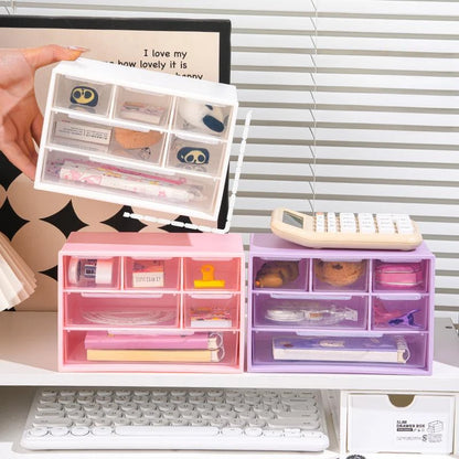 6 Grids Storage Box Stationery Organizer