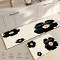 Flower Kitchen Mat Anti-Fatigue Non-Slip Floor Carpet
