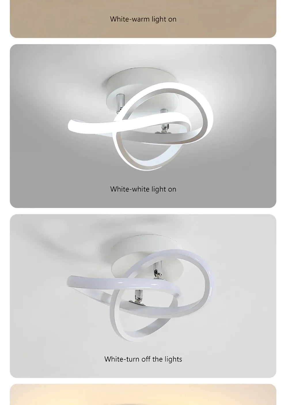 LED Strip Aisle Modern Minimalist Ceiling Lights