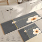 Flower Kitchen Mat Anti-Fatigue Non-Slip Floor Carpet