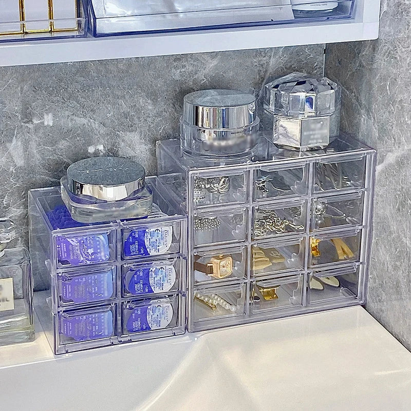 Cosmetic Jewelry Multi Layer Transparent  Storage Box