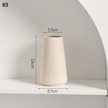 Modern White Minimalist Ceramic Vase