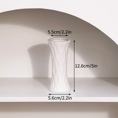 Modern White Minimalist Ceramic Vase