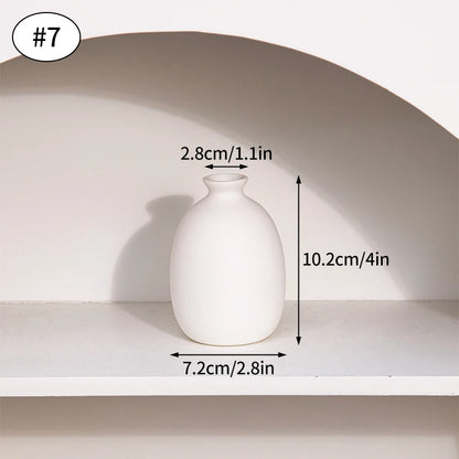 White Nordic Flower Vase Ceramic