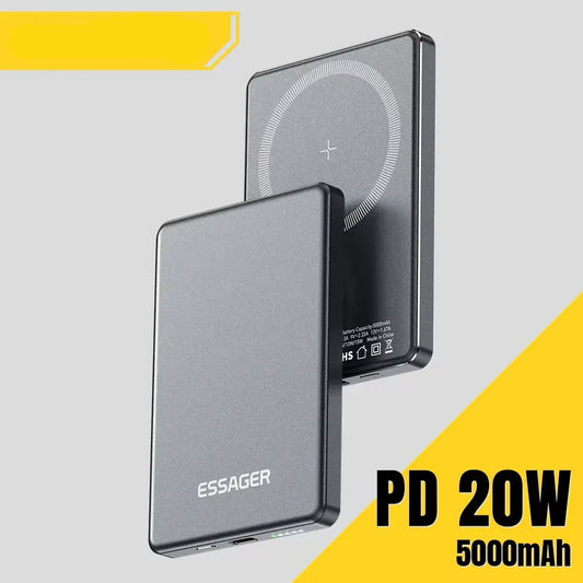 Thin Wireless Power Bank Magnetic 20W 5000mAh
