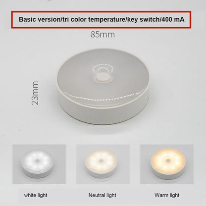 USB Rechargeable PIR Motion Sensor LED Night Light