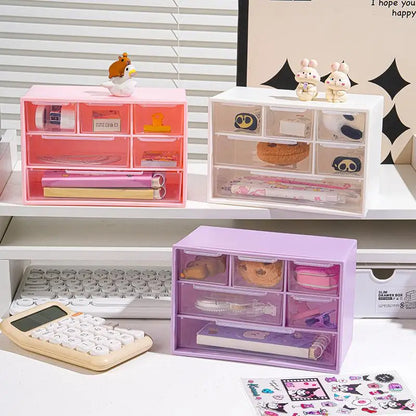 6 Grids Storage Box Stationery Organizer