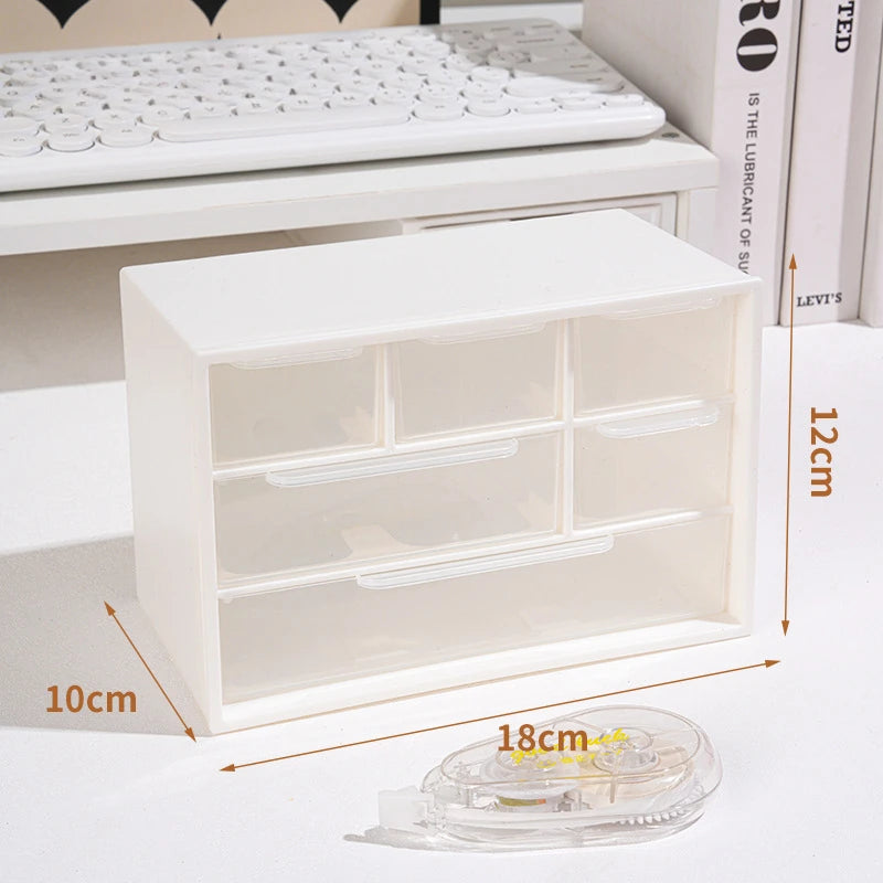 6 Grids Storage Box Stationery Organizer