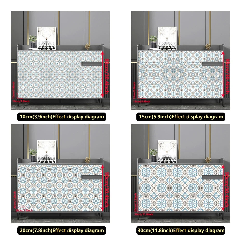 European Style Tile Stickers Waterproof & Oil-Proof Wall Sticker